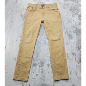 Aeropostale Jeans Mens 33/32 Tan Skinny Stretch Denim Business Casual Preppy